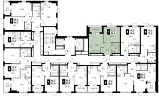Квартира 1-комн. квартира, 38 м² ЖК «1-й Ясеневский» Фото 1 Квартира 1-комн. квартира, 38 м² ЖК «1-й Ясеневский» Фото 1
