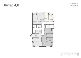 Квартира 3-комн. квартира, 82.42 м² ЖК «Светский лес» Фото 1 Квартира 3-комн. квартира, 82.42 м² ЖК «Светский лес» Фото 1