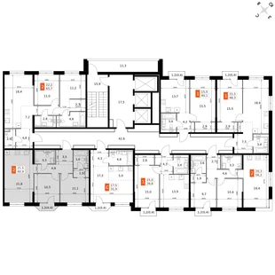 Квартира 2-комн. квартира, 60.9 м² ЖК «Фриссон» Фото 2 Квартира 2-комн. квартира, 60.9 м² ЖК «Фриссон» Фото 2