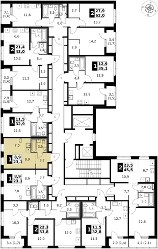 Квартира Студия, 23.7 м² ЖК «1-й Ясеневский» Фото 2