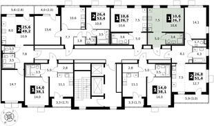 Квартира Студия, 26.7 м² ЖК «1-й Южный» Фото 2 Квартира Студия, 26.7 м² ЖК «1-й Южный» Фото 2