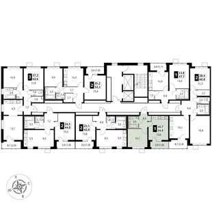 Квартира 1-комн. квартира, 34 м² ЖК «1-й Южный» Фото 2 Квартира 1-комн. квартира, 34 м² ЖК «1-й Южный» Фото 2