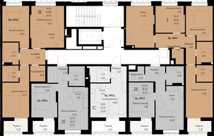Квартира 3-комн. квартира, 71.9 м² ЖК «Васильевский остров» Фото 1 Квартира 3-комн. квартира, 71.9 м² ЖК «Васильевский остров» Фото 1