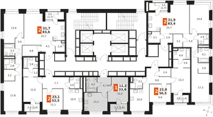 Квартира 1-комн. квартира, 33.8 м² ЖК «Sky Garden» Фото 2