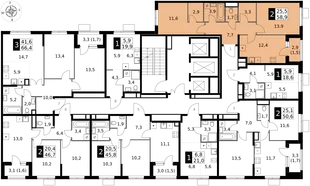 Квартира 2-комн. квартира, 58.9 м² ЖК «1-й Измайловский» Фото 2