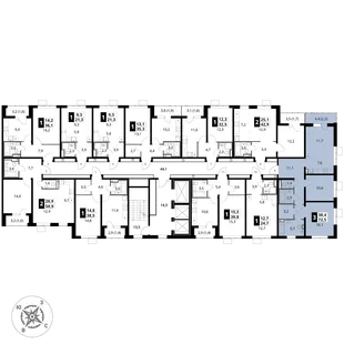 Квартира 3-комн. квартира, 72.5 м² ЖК «1-й Донской» Фото 2 Квартира 3-комн. квартира, 72.5 м² ЖК «1-й Донской» Фото 2
