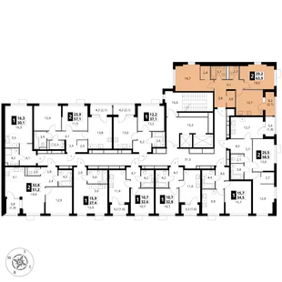 Квартира 2-комн. квартира, 63.9 м² ЖК «1-й Ясеневский» Фото 1 Квартира 2-комн. квартира, 63.9 м² ЖК «1-й Ясеневский» Фото 1