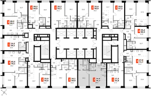 Квартира 2-комн. квартира, 58.3 м² ЖК «Amber Сity» Фото 2 Квартира 2-комн. квартира, 58.3 м² ЖК «Amber Сity» Фото 2
