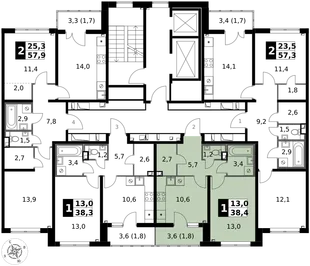 Квартира 1-комн. квартира, 38.4 м² ЖК «1-й Химкинский» Фото 2 Квартира 1-комн. квартира, 38.4 м² ЖК «1-й Химкинский» Фото 2