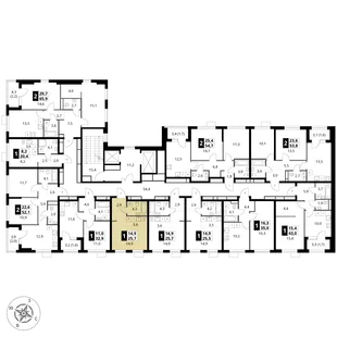 Квартира Студия, 25.7 м² ЖК «1-й Ясеневский» Фото 1