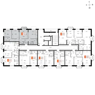 Квартира 3-комн. квартира, 78.6 м² ЖК «Фриссон» Фото 2 Квартира 3-комн. квартира, 78.6 м² ЖК «Фриссон» Фото 2