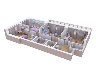 Квартира 3-комн. квартира, 94.89 м² ЖК «Художники» Фото 1 Квартира 3-комн. квартира, 94.89 м² ЖК «Художники» Фото 1