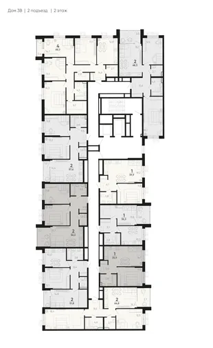 Квартира 2-комн. квартира, 52.9 м² ЖК «Барса» Фото 1 Квартира 2-комн. квартира, 52.9 м² ЖК «Барса» Фото 1