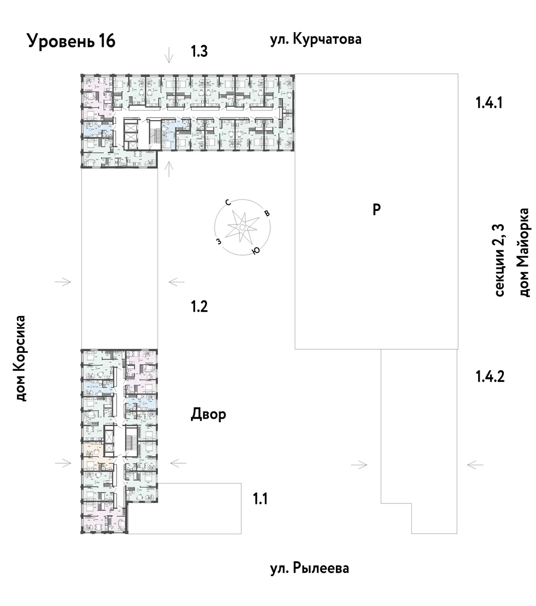 Квартира 2-комн. квартира, 39.39 м² ЖК «Остров-сад» Фото 1