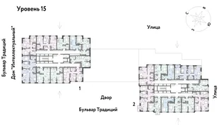 Квартира 3-комн. квартира, 58.88 м² ЖК «Микрорайон Домашний» Фото 1 Квартира 3-комн. квартира, 58.88 м² ЖК «Микрорайон Домашний» Фото 1