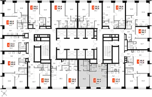 Квартира 2-комн. квартира, 58.3 м² ЖК «Amber Сity» Фото 2 Квартира 2-комн. квартира, 58.3 м² ЖК «Amber Сity» Фото 2