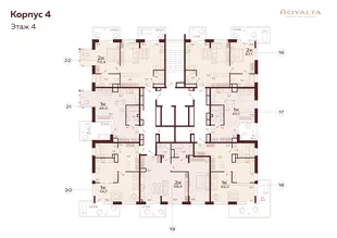 Квартира 1-комн. квартира, 48 м² ЖК «Роялта» Фото 1