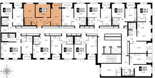 Квартира 2-комн. квартира, 54.2 м² ЖК «1-й Ясеневский» Фото 2 Квартира 2-комн. квартира, 54.2 м² ЖК «1-й Ясеневский» Фото 2