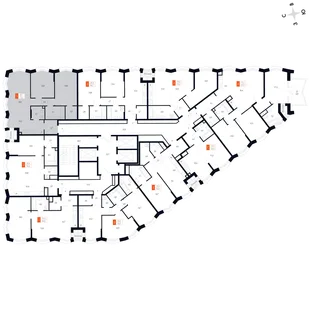 Квартира 3-комн. квартира, 75.3 м² ЖК «Фордевинд» Фото 2 Квартира 3-комн. квартира, 75.3 м² ЖК «Фордевинд» Фото 2