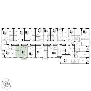 Квартира 1-комн. квартира, 39.2 м² ЖК «1-й Измайловский» Фото 2 Квартира 1-комн. квартира, 39.2 м² ЖК «1-й Измайловский» Фото 2