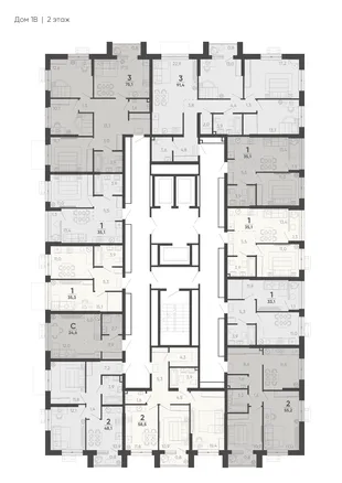 Квартира 2-комн. квартира, 60.37 м² ЖК «Барса» Фото 1 Квартира 2-комн. квартира, 60.37 м² ЖК «Барса» Фото 1