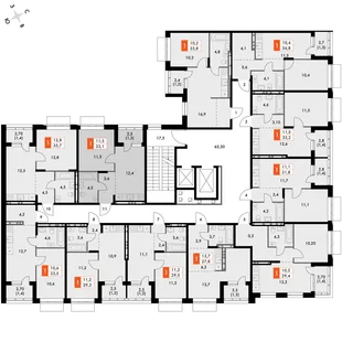 Квартира 1-комн. квартира, 33.1 м² ЖК «ФоРест» Фото 2 Квартира 1-комн. квартира, 33.1 м² ЖК «ФоРест» Фото 2