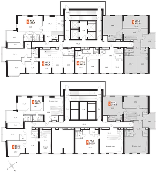 Квартира 6-комн. квартира, 252 м² ЖК «Архитектор» Фото 2 Квартира 6-комн. квартира, 252 м² ЖК «Архитектор» Фото 2