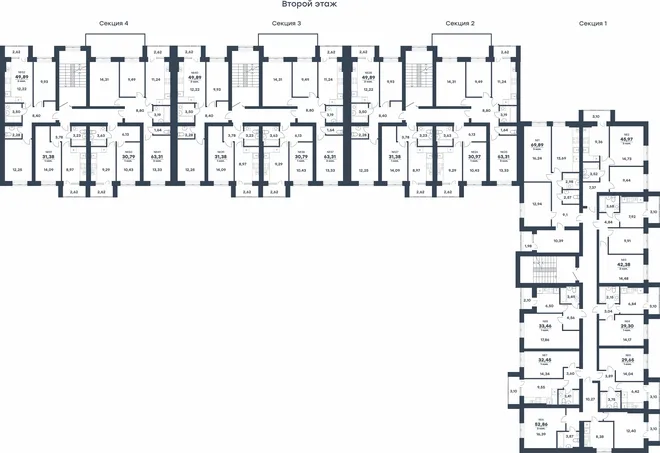 Квартира 1-комн. квартира, 31.38 м² ЖК «мкр. Долина» Фото 1 Квартира 1-комн. квартира, 31.38 м² ЖК «мкр. Долина» Фото 1