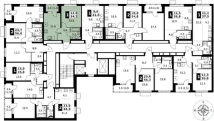Квартира 1-комн. квартира, 34.2 м² ЖК «1-й Ясеневский» Фото 2 Квартира 1-комн. квартира, 34.2 м² ЖК «1-й Ясеневский» Фото 2