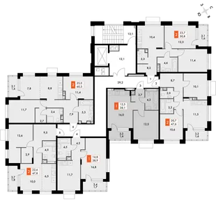 Квартира 1-комн. квартира, 38.1 м² ЖК «ФоРест» Фото 2 Квартира 1-комн. квартира, 38.1 м² ЖК «ФоРест» Фото 2