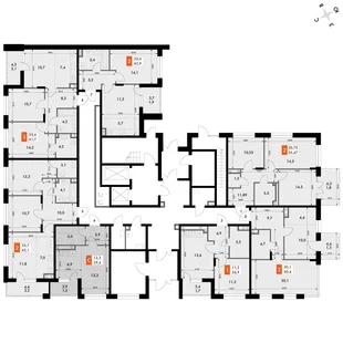 Квартира 1-комн. квартира, 29.6 м² ЖК «ФоРест» Фото 2 Квартира 1-комн. квартира, 29.6 м² ЖК «ФоРест» Фото 2