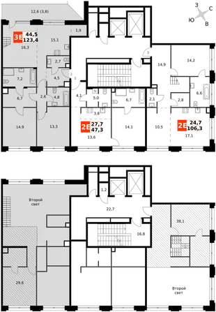Квартира 3-комн. квартира, 123.4 м² ЖК «Sydney Prime» Фото 2 Квартира 3-комн. квартира, 123.4 м² ЖК «Sydney Prime» Фото 2