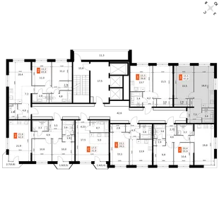 Квартира 1-комн. квартира, 47.9 м² ЖК «Фриссон» Фото 2 Квартира 1-комн. квартира, 47.9 м² ЖК «Фриссон» Фото 2