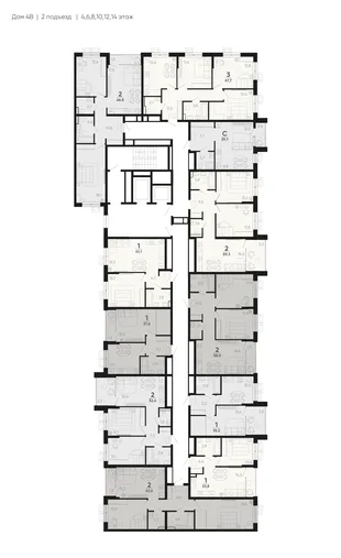 Квартира 1-комн. квартира, 39 м² ЖК «Барса» Фото 1 Квартира 1-комн. квартира, 39 м² ЖК «Барса» Фото 1