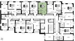 Квартира Студия, 21.8 м² ЖК «1-й Химкинский» Фото 2