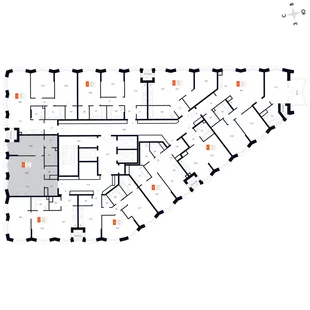 Квартира 2-комн. квартира, 54.4 м² ЖК «Фордевинд» Фото 2 Квартира 2-комн. квартира, 54.4 м² ЖК «Фордевинд» Фото 2