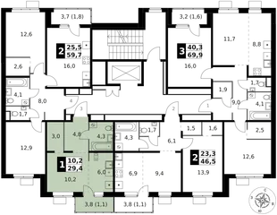 Квартира Студия, 29.4 м² ЖК «1-й Ясеневский» Фото 2 Квартира Студия, 29.4 м² ЖК «1-й Ясеневский» Фото 2