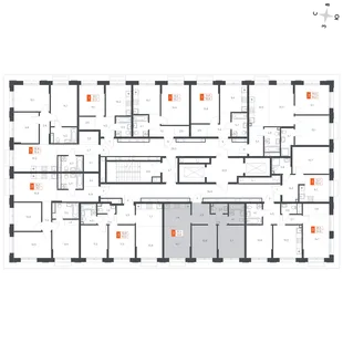Квартира 3-комн. квартира, 53.5 м² ЖК «Флабеллум» Фото 2 Квартира 3-комн. квартира, 53.5 м² ЖК «Флабеллум» Фото 2