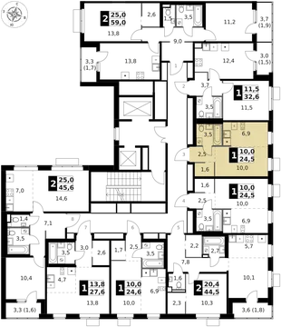 Квартира Студия, 24.5 м² ЖК «1-й Ясеневский» Фото 2 Квартира Студия, 24.5 м² ЖК «1-й Ясеневский» Фото 2