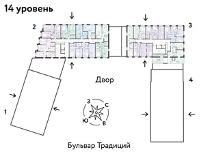 Квартира 2-комн. квартира, 72.3 м² ЖК «Микрорайон Домашний» Фото 1 Квартира 2-комн. квартира, 72.3 м² ЖК «Микрорайон Домашний» Фото 1
