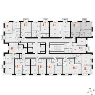Квартира 2-комн. квартира, 48.8 м² ЖК «Флагман» Фото 2 Квартира 2-комн. квартира, 48.8 м² ЖК «Флагман» Фото 2