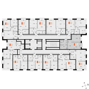 Квартира 2-комн. квартира, 41.8 м² ЖК «Флагман» Фото 2 Квартира 2-комн. квартира, 41.8 м² ЖК «Флагман» Фото 2