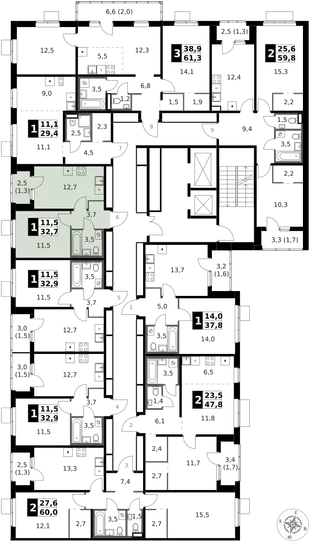 Квартира 1-комн. квартира, 33.3 м² ЖК «1-й Ясеневский» Фото 2 Квартира 1-комн. квартира, 33.3 м² ЖК «1-й Ясеневский» Фото 2