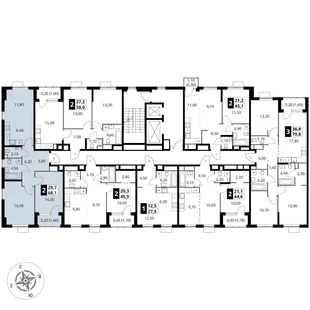 Квартира 3-комн. квартира, 68.1 м² ЖК «1-й Химкинский» Фото 2 Квартира 3-комн. квартира, 68.1 м² ЖК «1-й Химкинский» Фото 2