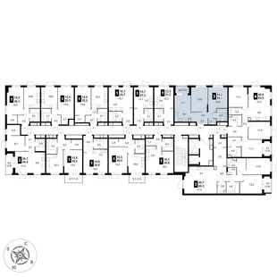 Квартира 3-комн. квартира, 54.1 м² ЖК «1-й Измайловский» Фото 2 Квартира 3-комн. квартира, 54.1 м² ЖК «1-й Измайловский» Фото 2