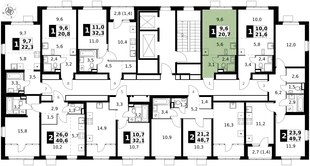 Квартира Студия, 20.7 м² ЖК «1-й Химкинский» Фото 2