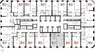 Квартира 2-комн. квартира, 52.6 м² ЖК «Amber Сity» Фото 2