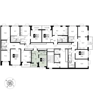 Квартира 1-комн. квартира, 25 м² ЖК «Южная Битца» Фото 1 Квартира 1-комн. квартира, 25 м² ЖК «Южная Битца» Фото 1