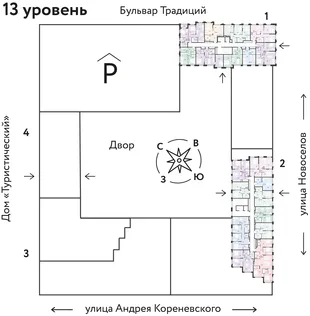Квартира 2-комн. квартира, 39.1 м² ЖК «Микрорайон Домашний» Фото 1 Квартира 2-комн. квартира, 39.1 м² ЖК «Микрорайон Домашний» Фото 1