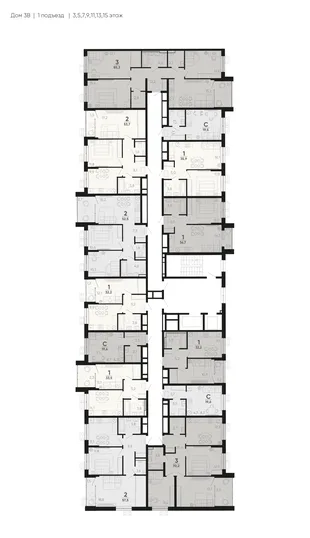 Квартира 2-комн. квартира, 55 м² ЖК «Барса» Фото 1 Квартира 2-комн. квартира, 55 м² ЖК «Барса» Фото 1